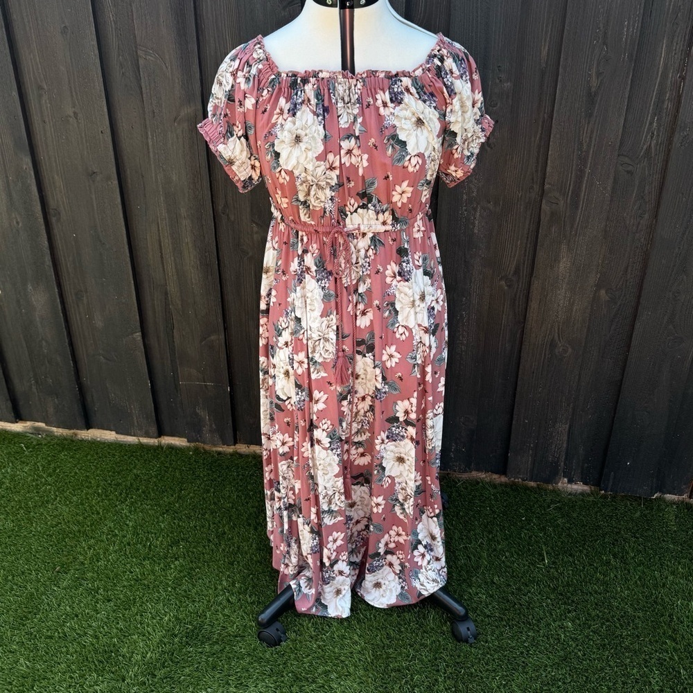 Torrid Floral Midi Challis Dress Size 10 - Picture 15 of 15